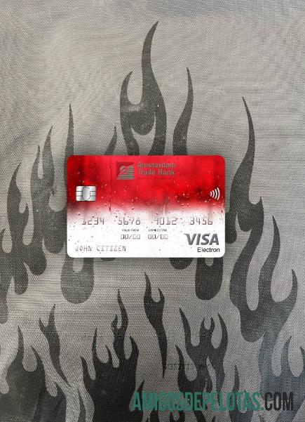 Holanda Amsterdam Trade Bank Cartão Visa Electron Photolook Front amostra